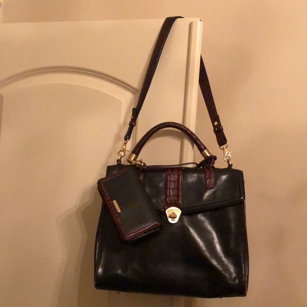 Brahmin purse with matching wallet